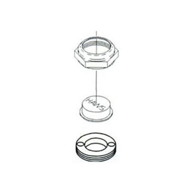 Haws 0003849387 Button cover nut, hex, for 5010 