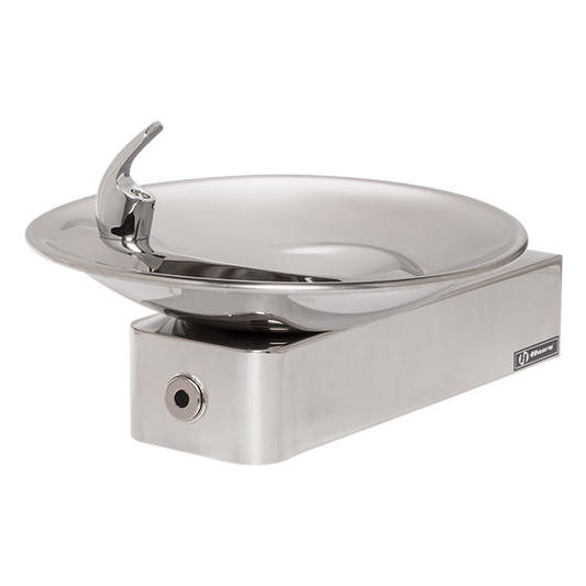 Haws 1001HPSHO 1001HO in high-polished stainless steel w/in-wall mounting plate - Requires items listed below. Also must purchase item 6700 - Steel in-wall mounting plate, single bubbler fountains