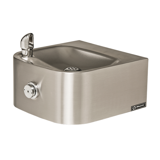 Haws 1105 18-gauge satin stainless steel, integral bowl 