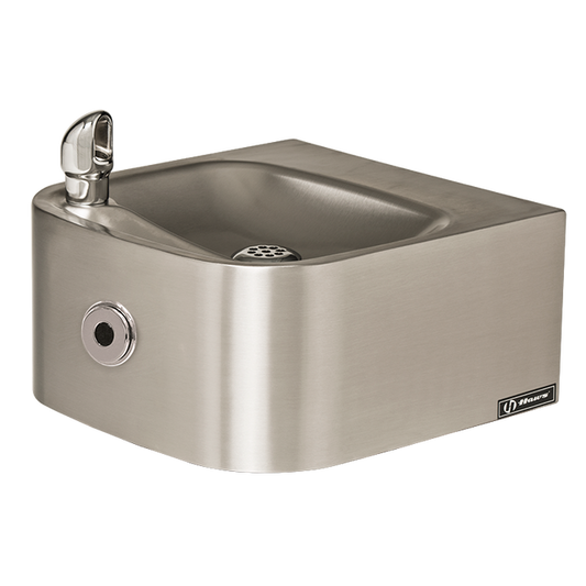 Haws 1105HO 18-gauge satin stainless steel, integral bowl, touchless operation 