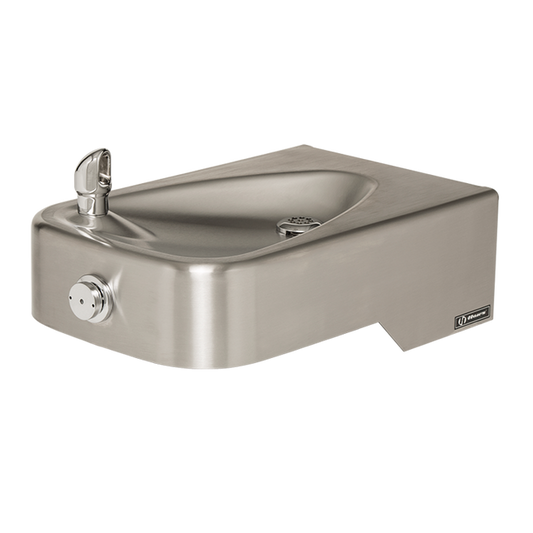 Haws 1107L 14-gauge satin stainless steel, low-profile, integral bowl and trap  