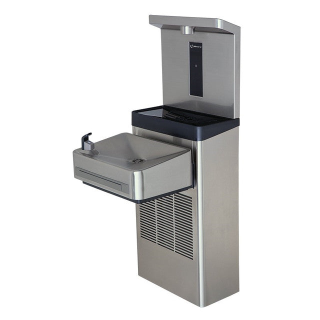 Haws 1211SF Wall-mount ADA filtered water cooler with touchless bottle filler 