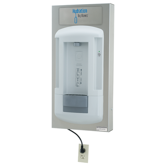 Haws 2000SMS Surface-mount, filtered, bottle filling station - Includes 2500-gallon filter with electronic life cycle control 