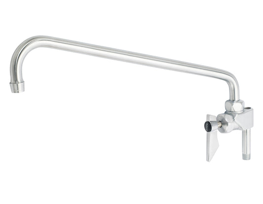 Krowne DX-141 Krowne DX-141. Diamond Series Add-on Faucet with 16" Swing Spout. Solid chrome plated brass base with ultra-polish satin. 3/8" NPT Female outlet. Turns on and off without obstruction.        