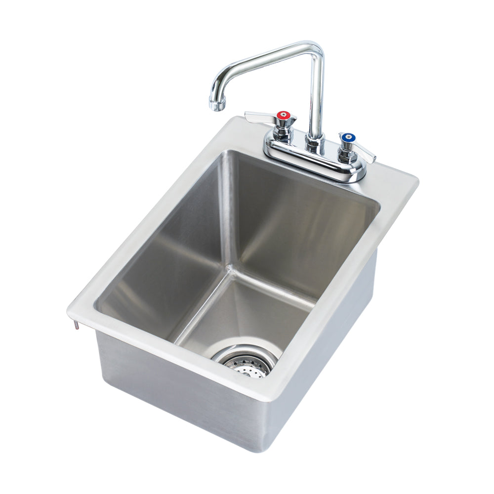 Krowne HS-1425 Krowne HS-1425. DROP IN 1-COMPARTMENT Sink 12" X 18" OA,  (5" DEEP BOWL), INCLUDES Faucet AND Drain                  