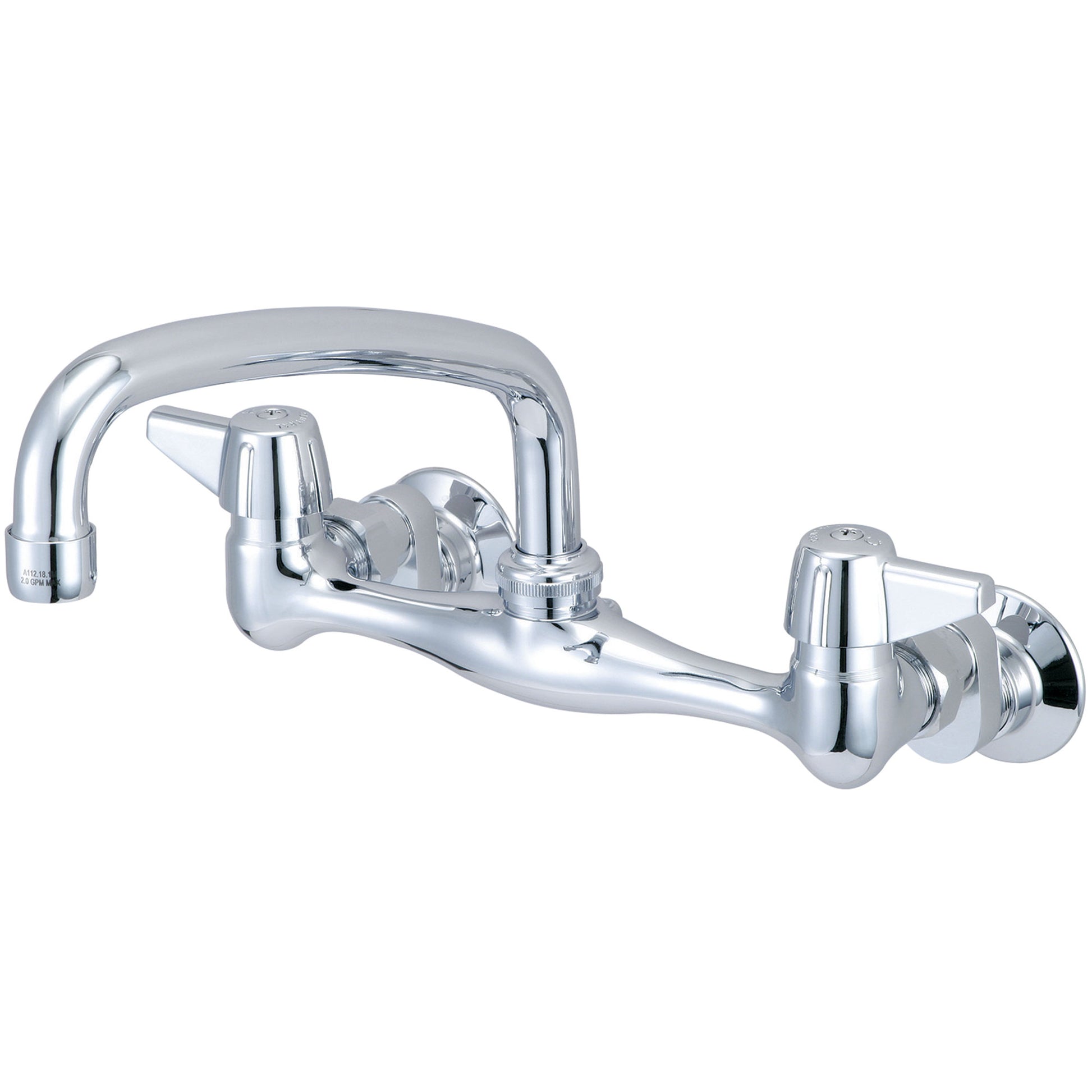 Central Brass 0047-Sa1 Kitchen-Wallmount 6-1/2" To 9-1/2" Two Canopy Hdls 8" Tube Spt-Pvd Pc