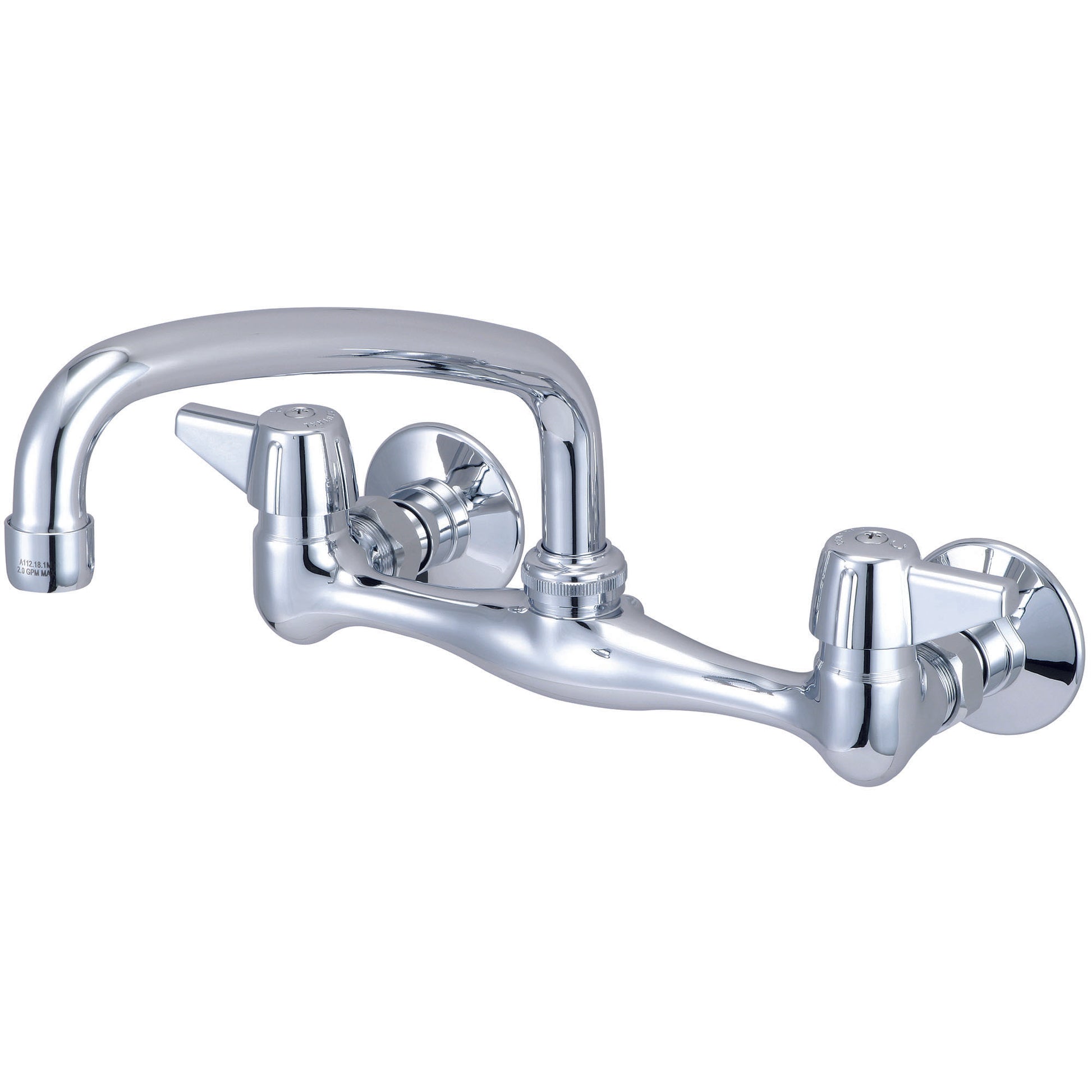 Central Brass 0047-Ta1 Kitchen-Wallmount 7-7/8" To 8-1/8" Two Canopy Hdls 8" Tube Spt-Pvd Pc