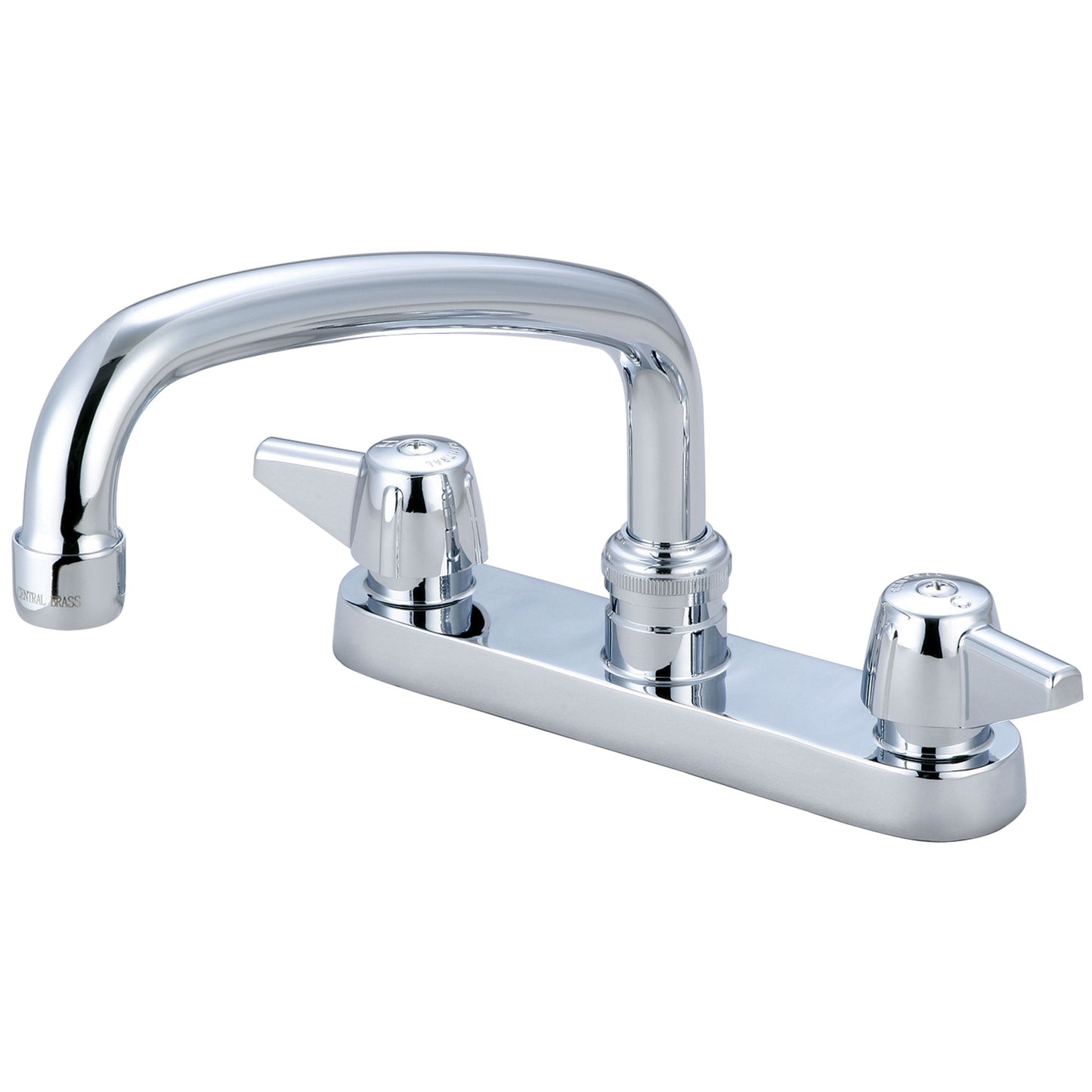 Central Brass 0125-A Kitchen-Topmount 6" Two Canopy Hdls 8" Tube Spt-Pc