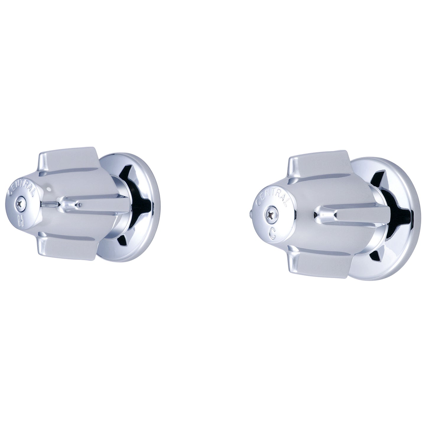 Central Brass 0905 Tub & Shower-2 Canopy Hdl 1/2" Ip 8" Cntrs-Pvd Pc