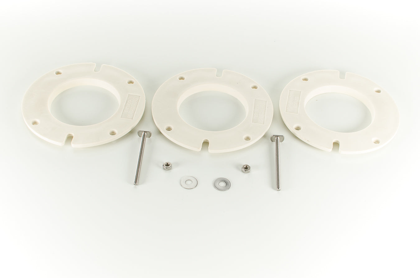 Pasco 1018-K 3-PC Kit CLOSET FLANGES+BOLTS