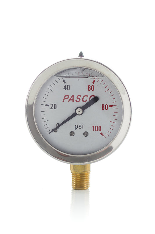 Pasco 1774 2-1/2" 100 PSI GLYCERINE GAUGE