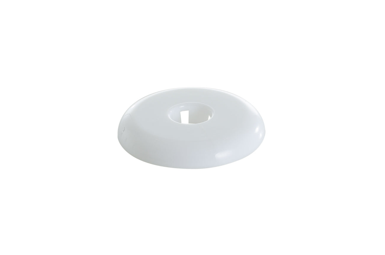 Pasco 2873-W 1/2"CWT WHITE F&C PLATE POLYPROPOLENE