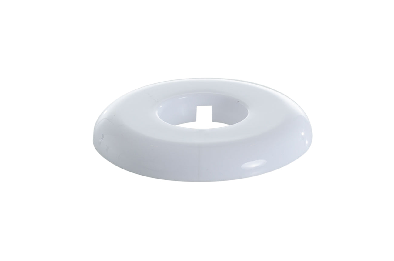 Pasco 2875-W 1"CWT WHITE F&C PLATE POLYPROPOLENE