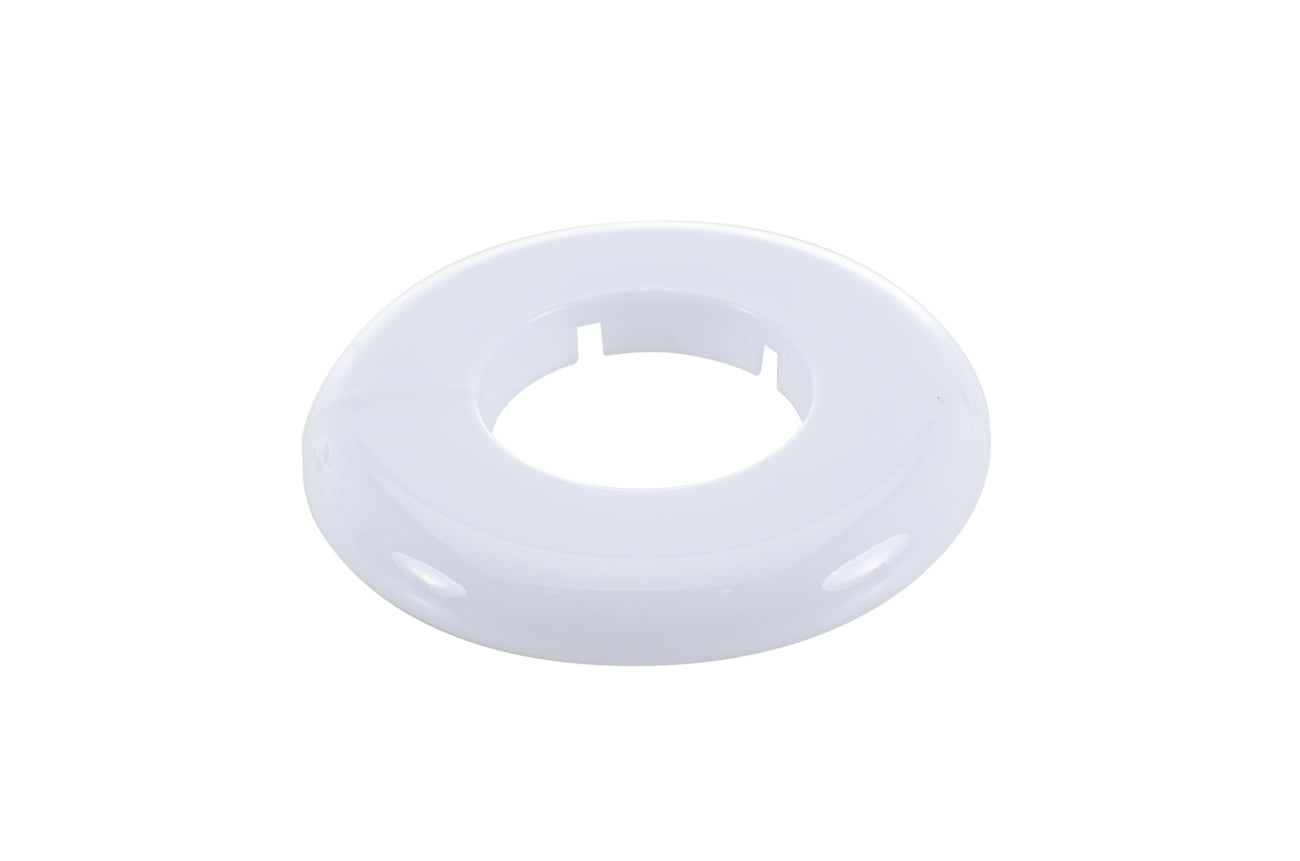 Pasco 2877-W 1-1/2"CWT WHITE F&C PLATE POLYPROPOLENE