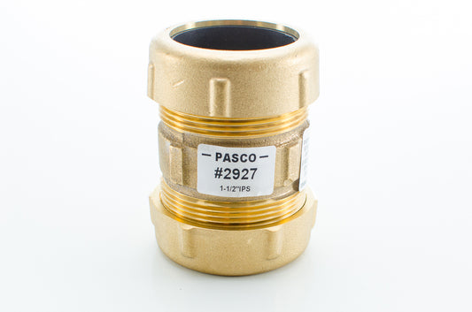 Pasco 2927 1-1/2" IPS BR COMP CPLG*POA*