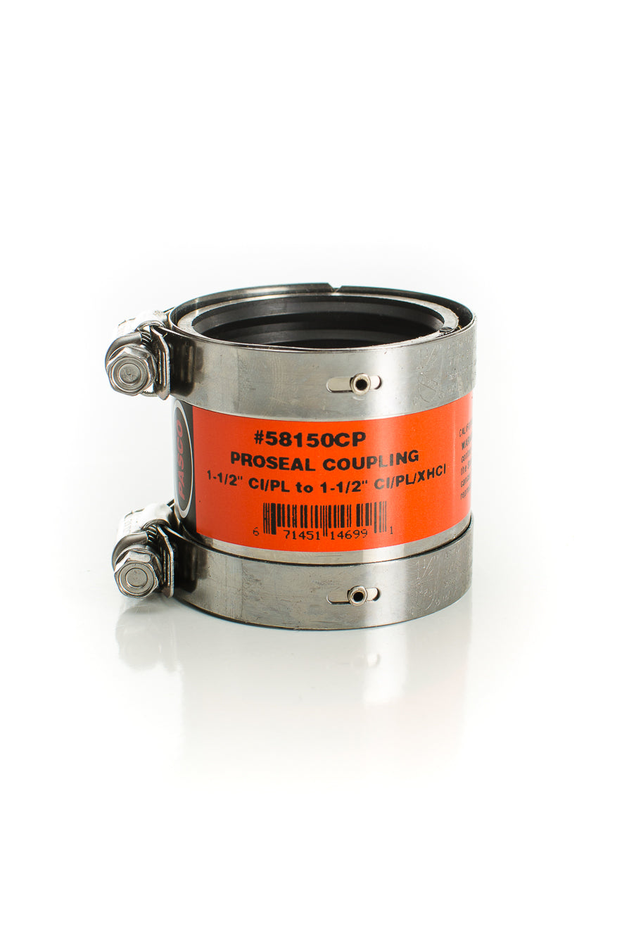 Pasco 58150CP 1-1/2"CI/PL TO 1-1/2"CI/PL/XHCI PROSEAL CPLG