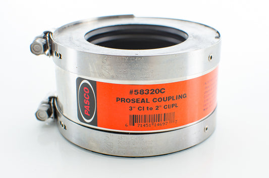 Pasco 58320C 3" CI TO 2" CI/PL PROSEAL CPLG