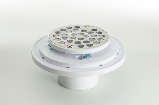 Pasco 8015 2" x 3" PVC TILE Shower Drain