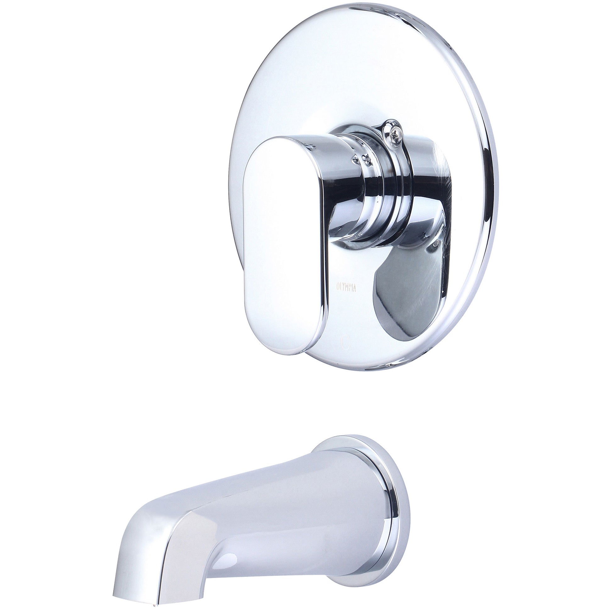 Olympia T-2331 TUB TRIM SET-LVR HDL COMBO TUB SPT W/ESCUTCHEON-CP